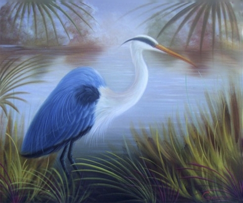 KM89828 Blue Heron III